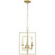Nellis 4 Light 14 inch Modern Gold Indoor Pendant Ceiling Light